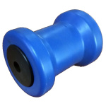 Rolete Central Pequeno em Plástico - Preto - 130x90mm