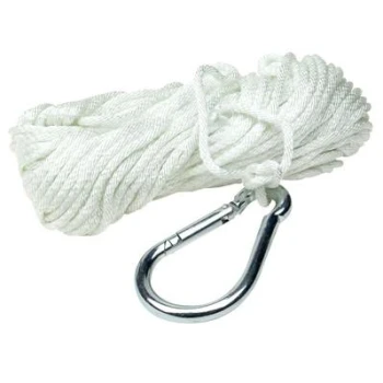 Cabo de Fundear em Nylon - Branco - Ø9.5mm x 15.20mts