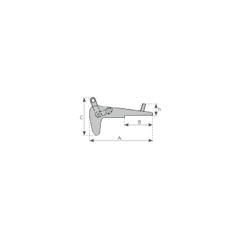 S.S. HINGED BOW ROLLER