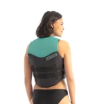 Auxiliar de Flutuação Vintage Mulher – Azul Petróleo