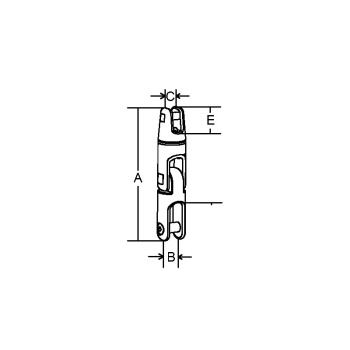 S.S. 2 WAY SWIVEL ANCHOR CONNECTOR