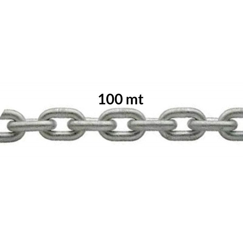 GALVANIZED CALIBRATED CHAIN 100MT GALVANIZED CALIBRATED CHAIN 100MT