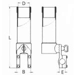 ADJUSTABLE ROD HOLDER FOR PULPITS