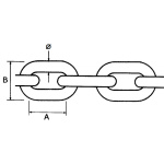 GALVANIZED CALIBRATED CHAIN 50MT