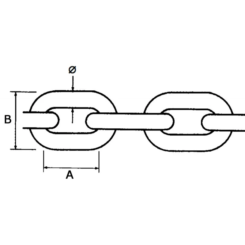 GALVANIZED CALIBRATED CHAIN 50MT