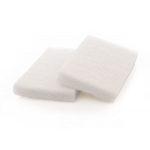 WHITE SCRUBPADS LIGHT ABRASION