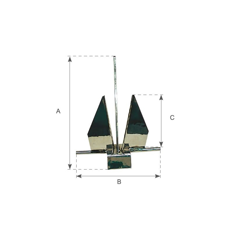 S.S. DANFORTH STYLE ANCHOR S.S. DANFORTH STYLE ANCHOR