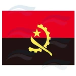BANDEIRA DE ANGOLA 45X30 CM