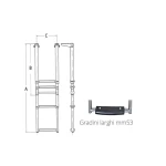 TELESCOPIC LADDER WITH LARGE WAYS