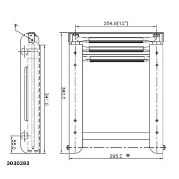 STAINLESS STEEL TELESCOPIC LADDER