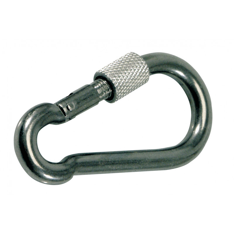 AISI 316 CARABINE WITH SAFETY SCREW AISI 316 CARABINE WITH SAFETY SCREW