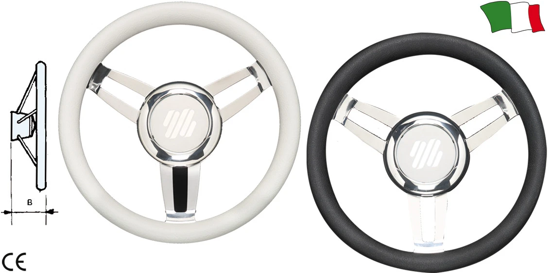 Volante Inox-Preto 35 Volante Inox-Preto 35