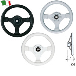 Volante termoplastico Diâmetro 28cm, prof. 8,5cm, preto