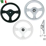 Volante termoplastico Diâmetro 28cm, prof. 8,5cm, preto