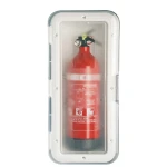 Caixa p/ Extintor 2Kg c/ Tampa Transparente – Branco