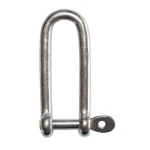 AISI 316 S.S. LONG D SHACKLES CAPTIVE PIN