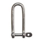 AISI 316 S.S. LONG D SHACKLES CAPTIVE PIN
