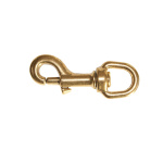BRASS KONG SNAP HOOK WITH SWIVEL EYE