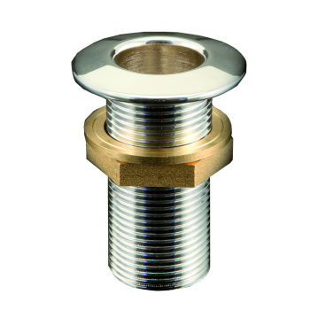 CHROMED BRASS THROUGH HULL WITH EDGE LOW