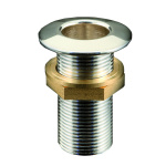 CHROMED BRASS THROUGH HULL WITH EDGE LOW
