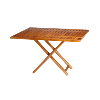 DOUBLE-HEIGHT TEAK TABLE
