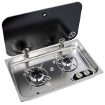 2-BURNER HOB WITH LID