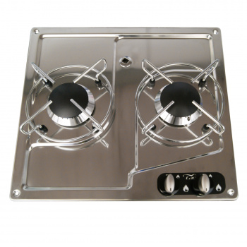 INOX HOB UNIT 2 BURNERS