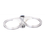 CHROME PLATED BRASS GLASS OR CAN HOLDER