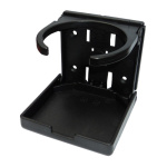 BLACK PLASTIC GLASS HOLDER
