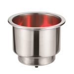 STAINLESS STEEL CUP OR CAN HOLDER