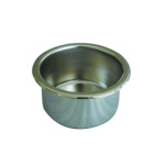 STAINLESS STEEL CUP OR CAN HOLDER