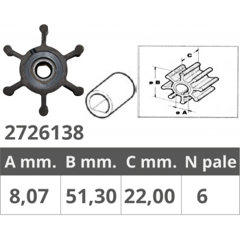 JABSCO 6303 JOHN IMPELLER. 09-824 P