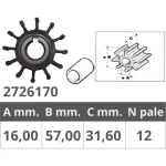 VOLVO IMPELLER REF. OR.21951350 / 83118