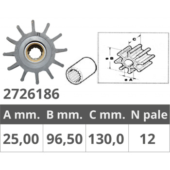 JOHNSON IMPELLER 09-0820B