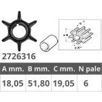 SELVA 4T 50-60 HP IMPELLER