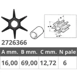 EVINRUDE IMPELLER 2T 25,30,35,40HP