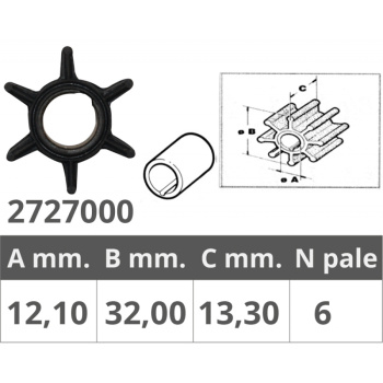 WHITEHEAD 2T 6-12 HP IMPELLER