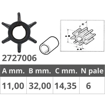MERCURY IMPELLER 2T 3,5-3,6-4-5 HP