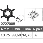 MERCURY 2T TOHATSU 2 / 4T IMPELLER
