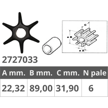 JOHNSON / EV IMPELLER 2T V4-V6