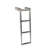 STAINLESS STEEL TELESCOPIC LADDERS 3 STEPS
