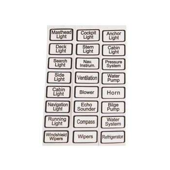 SELF-ADHESIVES SYMBOLS FOR SWITCH