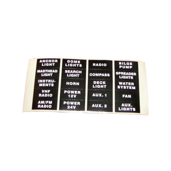 SELF-ADHESIVES SYMBOLS FOR SWITCH