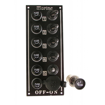 ELECTRIC PANEL 5 SWITCHES AND 1 SOCKET