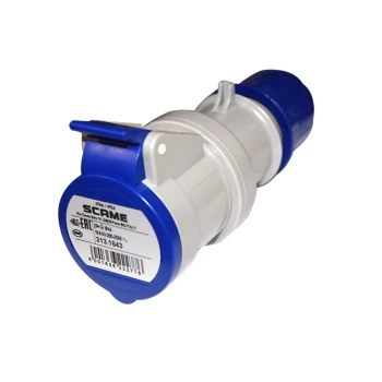 SOCKET 2P+T 220V. 16A IP44
