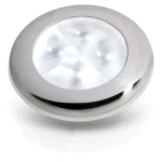 WHITE COURTESY LIGHT - POLISHED STAINLESS STEEL