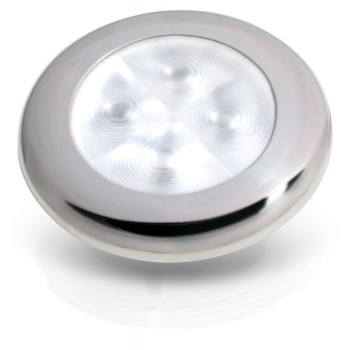 WHITE COURTESY LIGHT - POLISHED STAINLESS STEEL