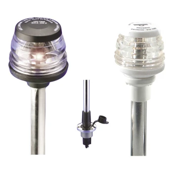 EXTRACTABLE POLE WITH ALL AROUND NAVIGATION LIGHT