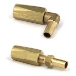 REUSABLE BRASS FITTING FOR R7 5/16 HOSE