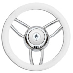 WHITE T26 STEERING WHEEL Ø MM.350